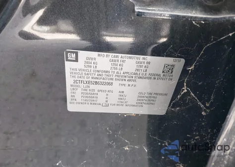 2011 GMC Terrain Slt-2 z USA, uszkodzony, nr VIN 2CTFLXE52B6322068